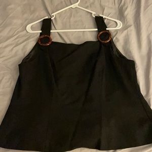 cute black tank top